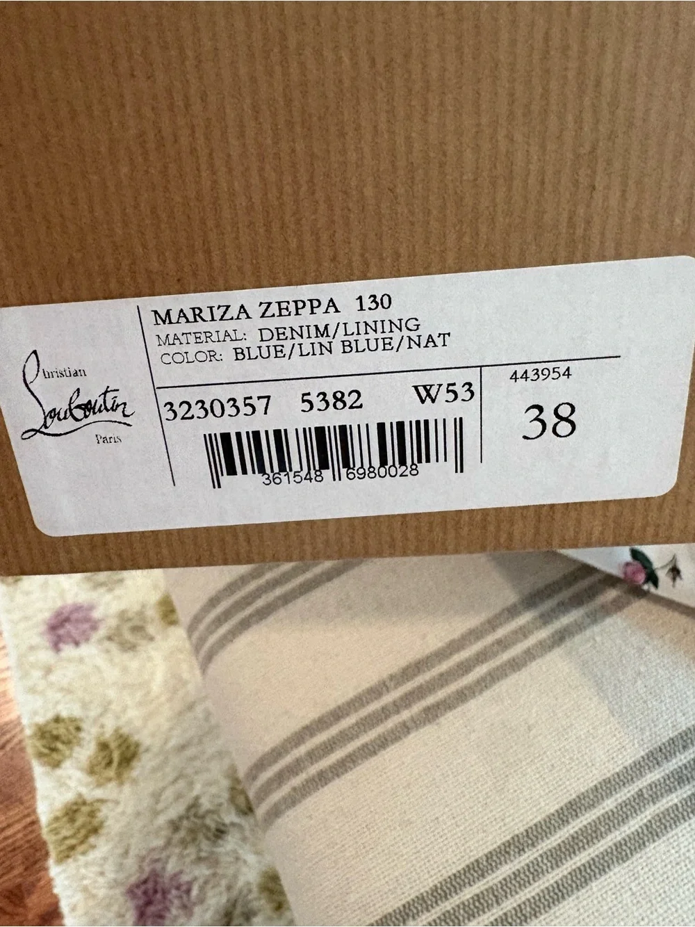 Christian Louboutin Mariza Zeppa canvas espadrille sandals